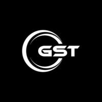 gst logo disegno, ispirazione per un' unico identità. moderno eleganza e creativo design. filigrana il tuo successo con il Impressionante Questo logo. vettore