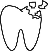 dente dentista icona simbolo Immagine vettore. illustrazione di il dentale medicina simbolo design grafico Immagine vettore