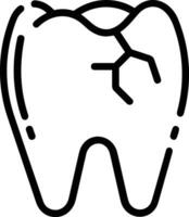 dente dentista icona simbolo Immagine vettore. illustrazione di il dentale medicina simbolo design grafico Immagine vettore