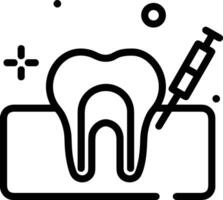 dente dentista icona simbolo Immagine vettore. illustrazione di il dentale medicina simbolo design grafico Immagine vettore