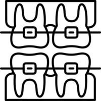 dente dentista icona simbolo Immagine vettore. illustrazione di il dentale medicina simbolo design grafico Immagine vettore