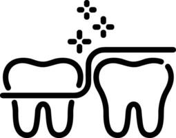 dente dentista icona simbolo Immagine vettore. illustrazione di il dentale medicina simbolo design grafico Immagine vettore