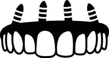 dente dentista icona simbolo Immagine vettore. illustrazione di il dentale medicina simbolo design grafico Immagine vettore