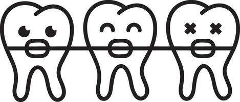 dente dentista icona simbolo Immagine vettore. illustrazione di il dentale medicina simbolo design grafico Immagine vettore