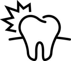 dente dentista icona simbolo Immagine vettore. illustrazione di il dentale medicina simbolo design grafico Immagine vettore