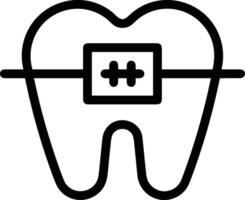 dente dentista icona simbolo Immagine vettore. illustrazione di il dentale medicina simbolo design grafico Immagine vettore