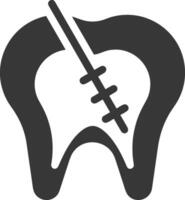 dente dentista icona simbolo Immagine vettore. illustrazione di il dentale medicina simbolo design grafico Immagine vettore