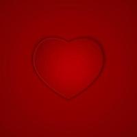 cuore su sfondo rosso illustrazione vettoriale