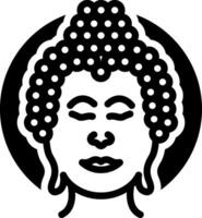 solido icona per Budda vettore