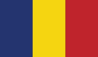 bandiera della romania vettore