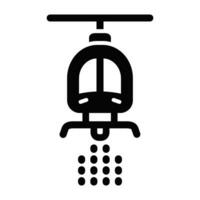 elicottero vettore glifo icona per personale e commerciale uso.