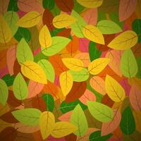 sfondo con autunno le foglie. vettore illustrazione