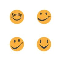 Sorridi icona emoticon simbolo modello vettore