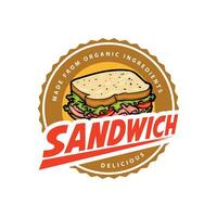 Sandwich logo modello vettore