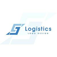 logistica logo, freccia design logo modello, vettore illustrazione