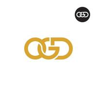 lettera odd monogramma logo design vettore