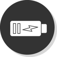 batteria caricare vettore icona design
