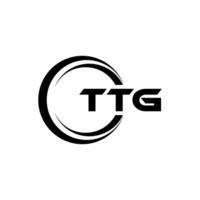 ttg lettera logo disegno, ispirazione per un' unico identità. moderno eleganza e creativo design. filigrana il tuo successo con il Impressionante Questo logo. vettore