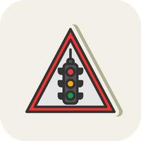 traffico cartello vettore icona design
