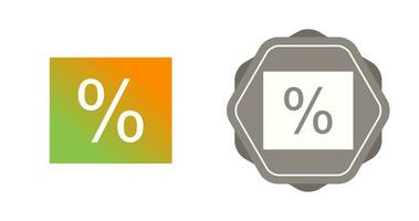 percentuale vettore icona