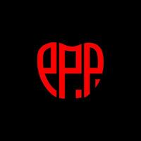 ppp lettera logo creativo design. ppp unico design. vettore