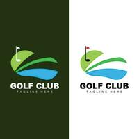 golf squadra sport logo design torneo illustrazione simbolo modello vettore