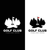 golf squadra sport logo design torneo illustrazione simbolo modello vettore