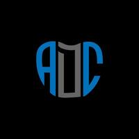 adc lettera logo creativo design. adc unico design. vettore