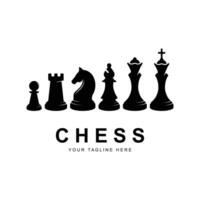 scacchi logo vettore icona illustrazione design