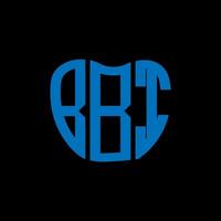 bbi lettera logo creativo design. bbi unico design. vettore