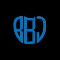 bbj lettera logo creativo design. bbj unico design. vettore