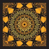 sfondo mandala di lusso con motivo arabesco dorato in stile orientale islamico arabo. mandala decorativo per stampa, poster, copertina, brochure, flyer, banner vettore