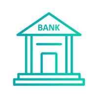Icona di vettore di banca