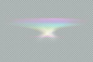 prisma arcobaleno luce. azione vettore illustrazione nel realistico stile.