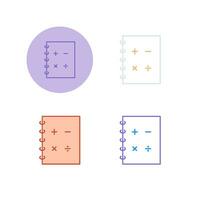 icona del vettore di matematica