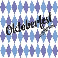 oktoberfest senza soluzione di continuità modello con piatto design. eb vettore