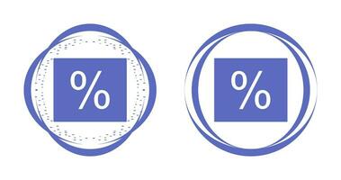 percentuale vettore icona