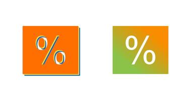 percentuale vettore icona