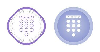 codice di accesso serratura vettore icona