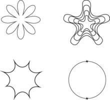 estetico geometrico linea forma. semplice design. vettore illustrazione