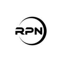 rpn lettera logo disegno, ispirazione per un' unico identità. moderno eleganza e creativo design. filigrana il tuo successo con il Impressionante Questo logo. vettore