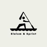 vettore illustrazione di slalom sprint