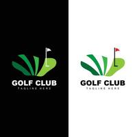 golf squadra sport logo design torneo illustrazione simbolo modello vettore