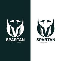 spartano guerriero logo semplice illustrazione silhouette vettore design