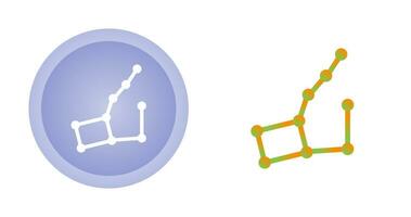 costellazione vettore icona