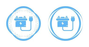 batteria caricabatterie vettore icona