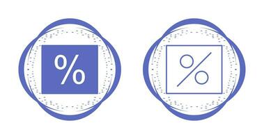 percentuale vettore icona