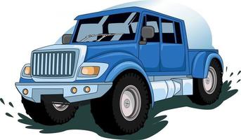 illustrazione vettoriale di monster truck auto