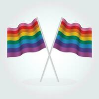 bandiera amore orgoglio amore modello arcobaleno cuore homo colori testo scrittura bandiera parata lettering la libertà LGBTQ bandiera vince vettore