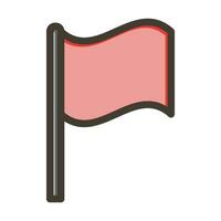 bandiera vettore di spessore linea pieno colori icona per personale e commerciale uso.